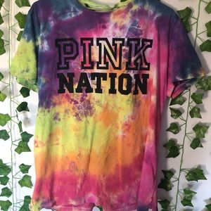 pink tie dye shirt